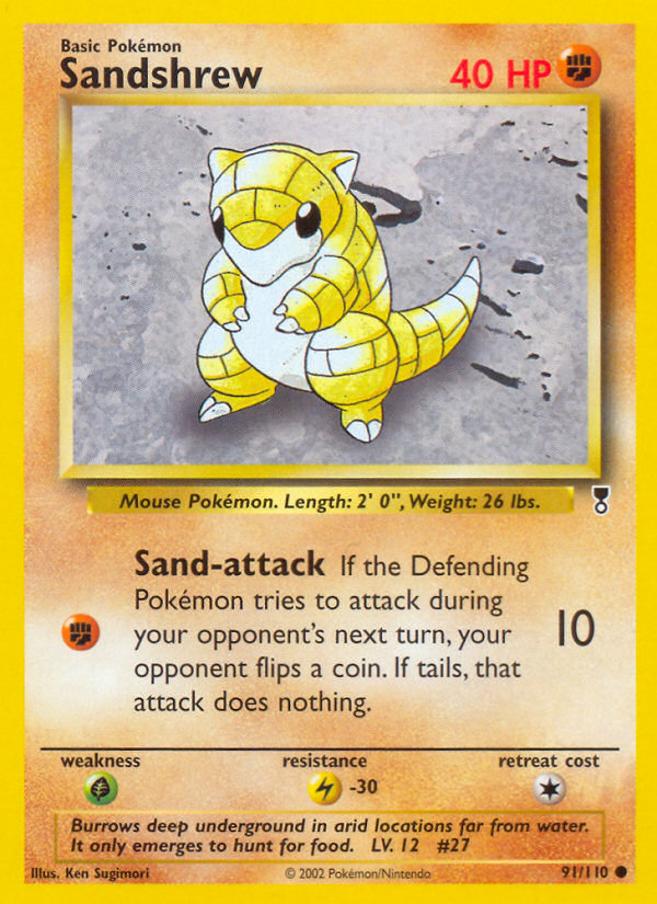 Sandshrew (91/110) [Legendary Collection] | Good Games North