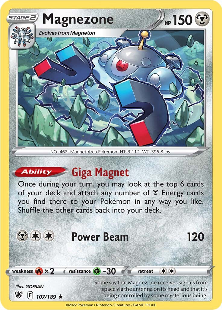 Magnezone (107/189) (Theme Deck Exclusive) [Sword & Shield: Astral Radiance] | Good Games North
