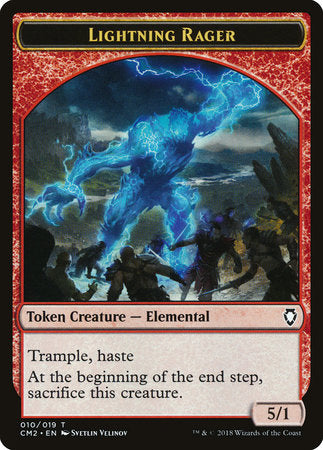 Lightning Rager Token [Commander Anthology Volume II Tokens] | Good Games North
