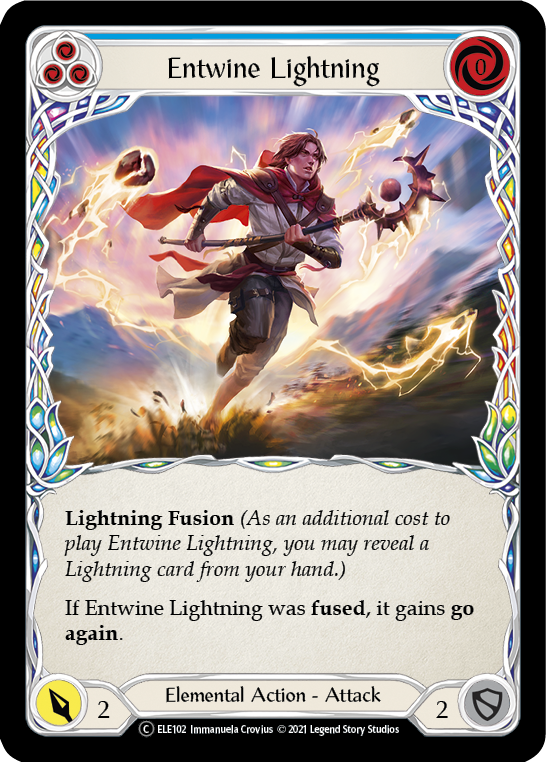 Entwine Lightning (Blue) [U-ELE102] Unlimited Normal | Good Games North