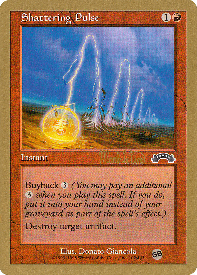 Shattering Pulse (Mark Le Pine) (SB) [World Championship Decks 1999] | Good Games North