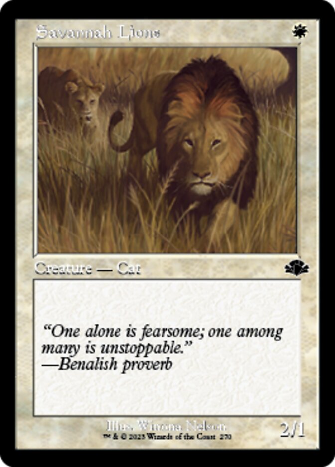 Savannah Lions (Retro) [Dominaria Remastered] | Good Games North
