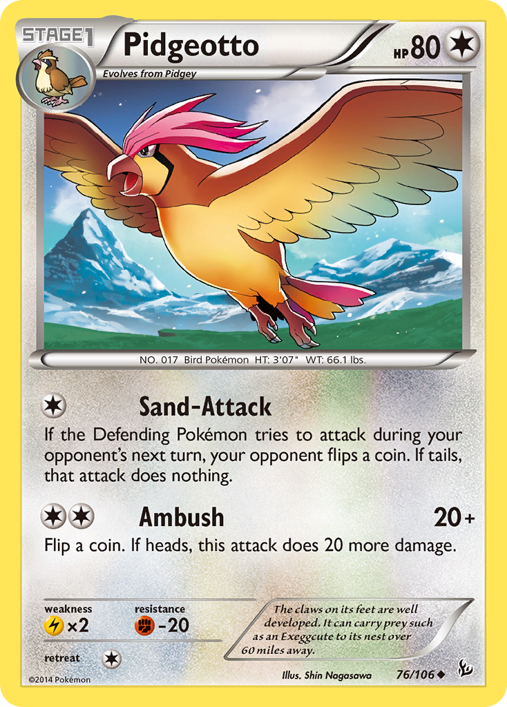 Pidgeotto (76/106) [XY: Flashfire] | Good Games North