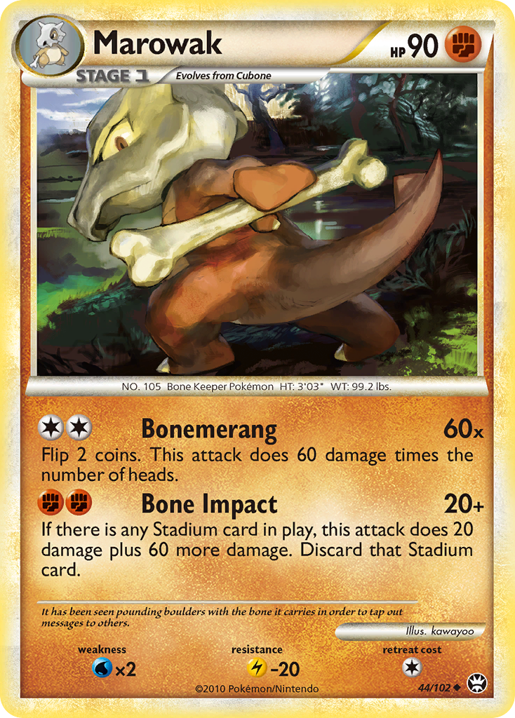 Marowak (44/102) [HeartGold & SoulSilver: Triumphant] | Good Games North