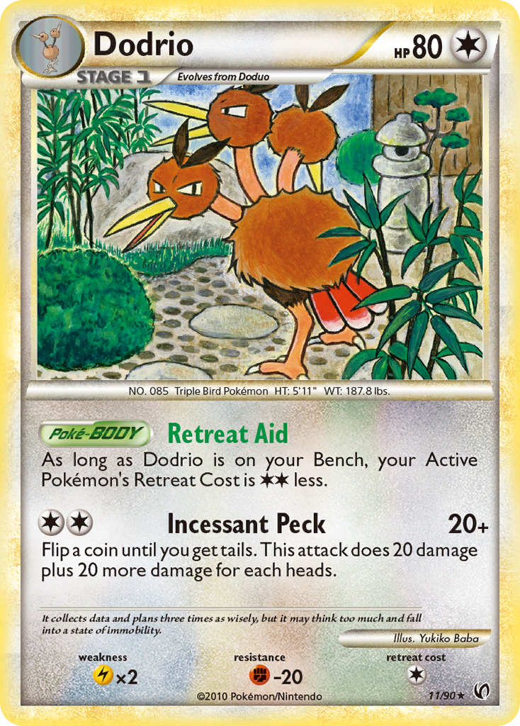 Dodrio (11/90) [HeartGold & SoulSilver: Undaunted] | Good Games North