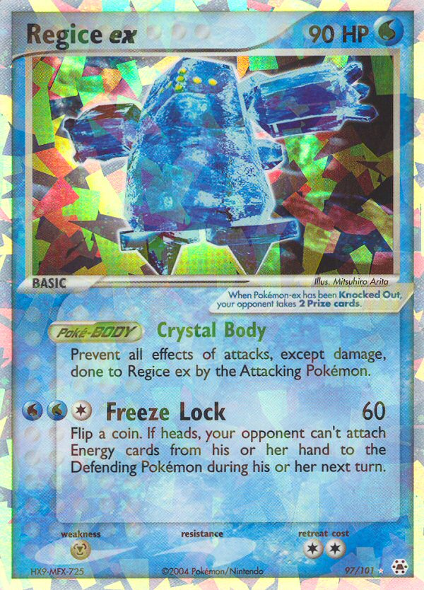 Regice ex (97/101) [EX: Hidden Legends] | Good Games North