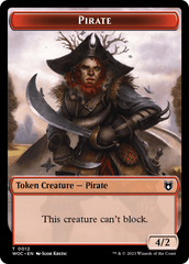 Pirate // Human Soldier Double-Sided Token [Wilds of Eldraine Commander Tokens] | Good Games North