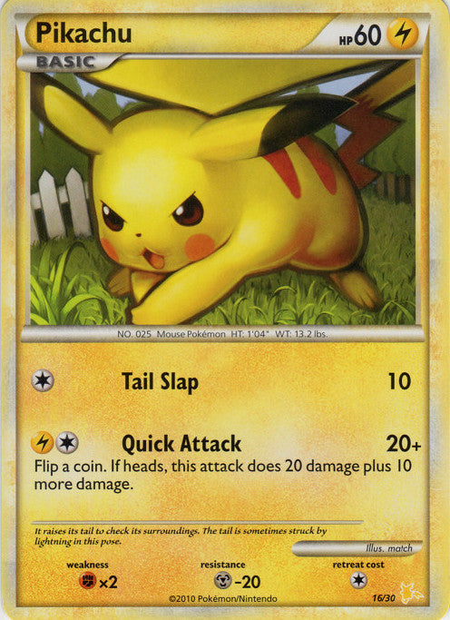 Pikachu (16/30) [HeartGold & SoulSilver: Trainer Kit - Raichu] | Good Games North