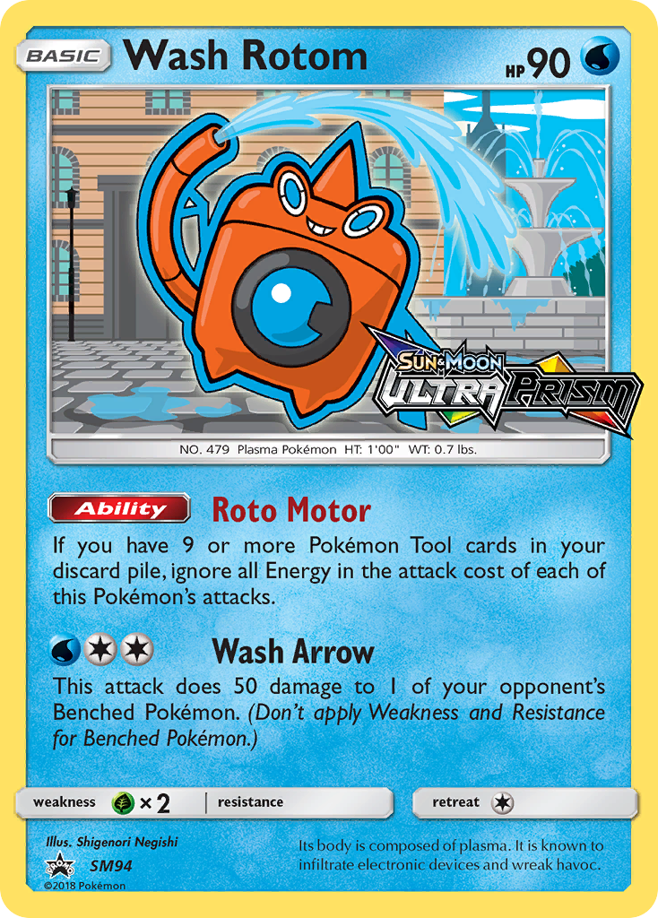 Wash Rotom (SM94) [Sun & Moon: Black Star Promos] | Good Games North