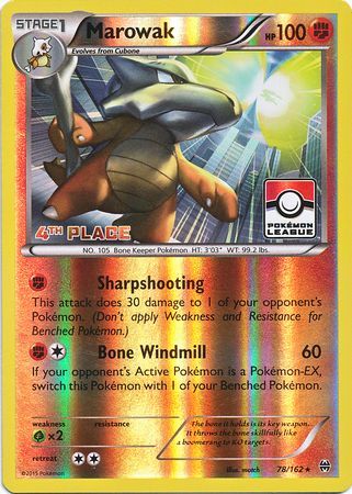 Marowak (78/162) (League Promo 4th Place) [XY: BREAKthrough] | Good Games North