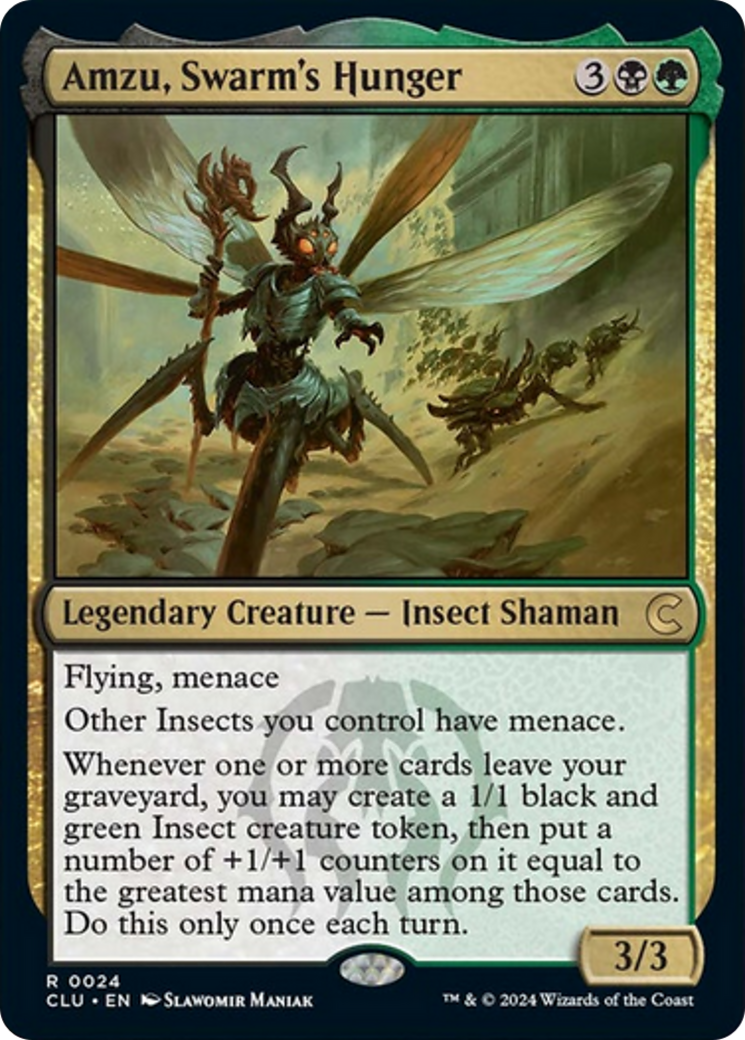 Amzu, Swarm's Hunger [Ravnica: Clue Edition] | Good Games North