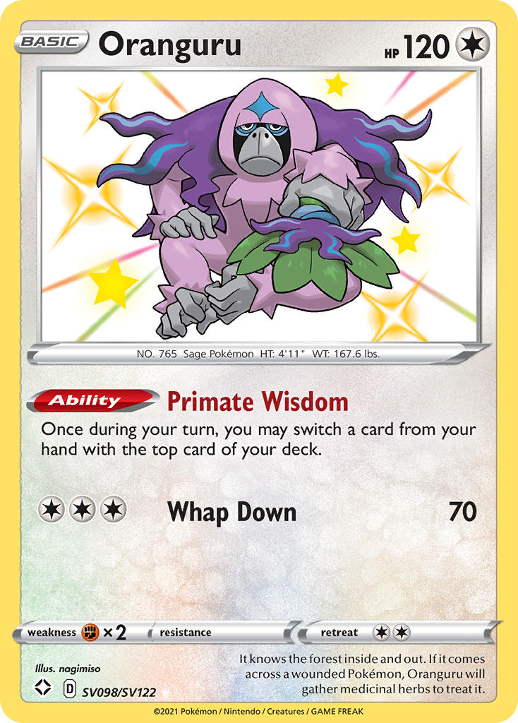 Oranguru (SV098/SV122) [Sword & Shield: Shining Fates] | Good Games North