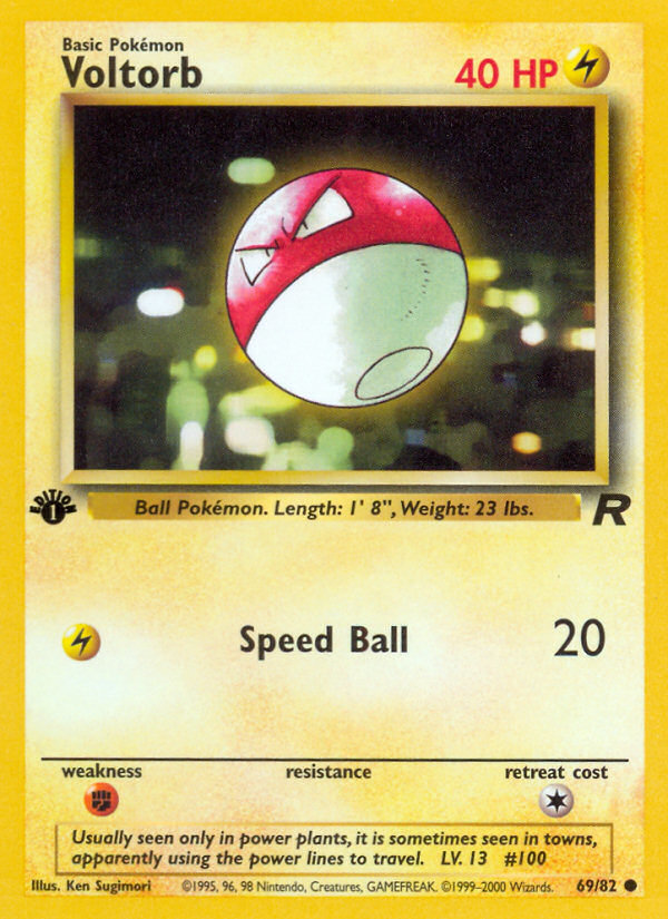 Voltorb (69/82) [Team Rocket 1st Edition] | Good Games North