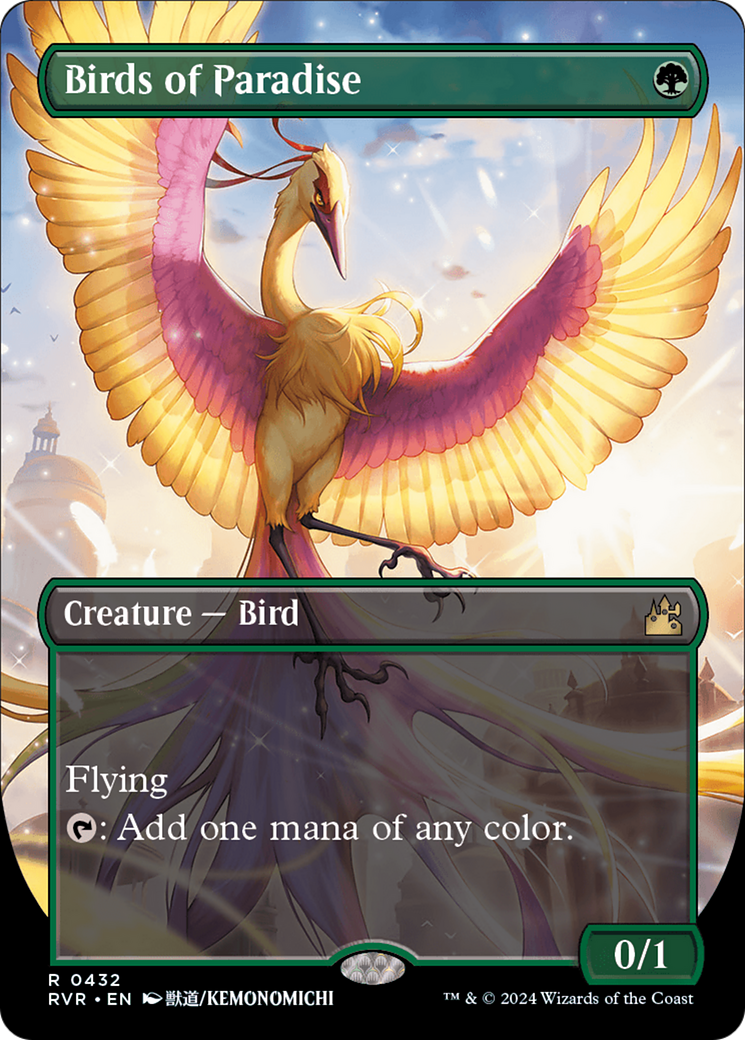 Birds of Paradise (Anime Borderless) [Ravnica Remastered] | Good Games North