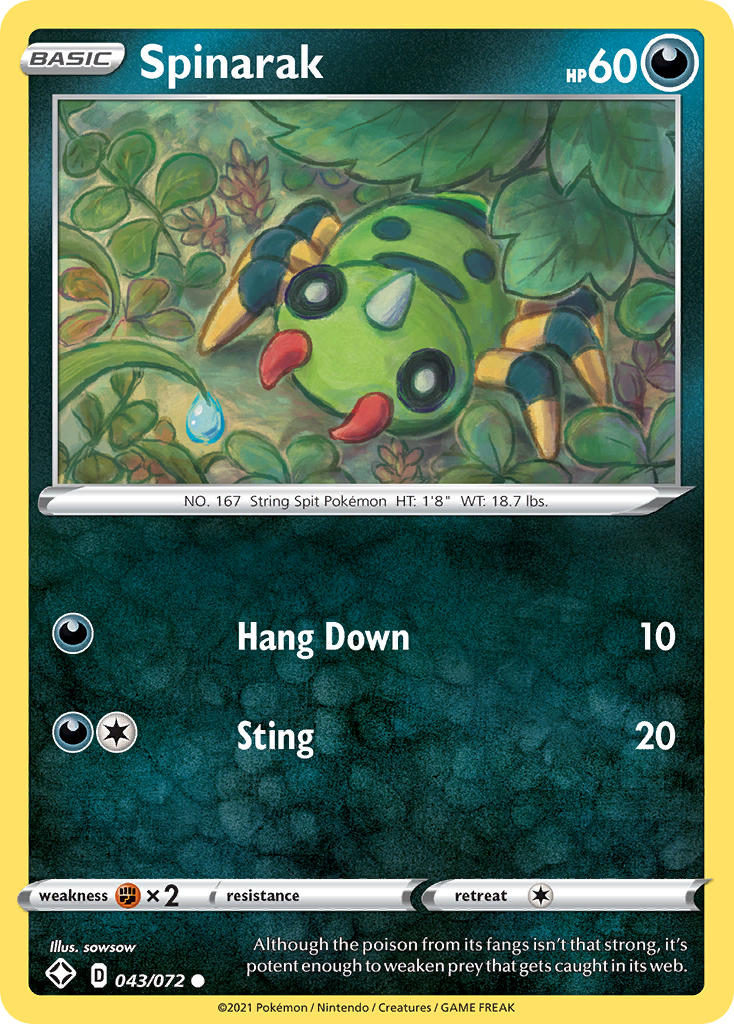 Spinarak (043/072) [Sword & Shield: Shining Fates] | Good Games North