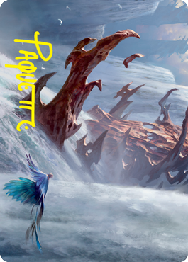 Island Art Card (Gold-Stamped Signature) [Strixhaven: School of Mages Art Series] | Good Games North