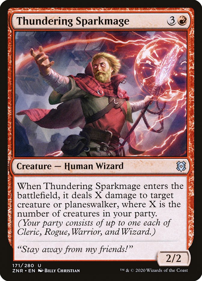Thundering Sparkmage [Zendikar Rising] | Good Games North