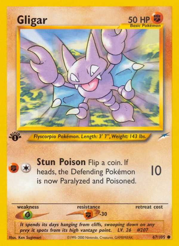 Gligar (67/105) [Neo Destiny 1st Edition] | Good Games North
