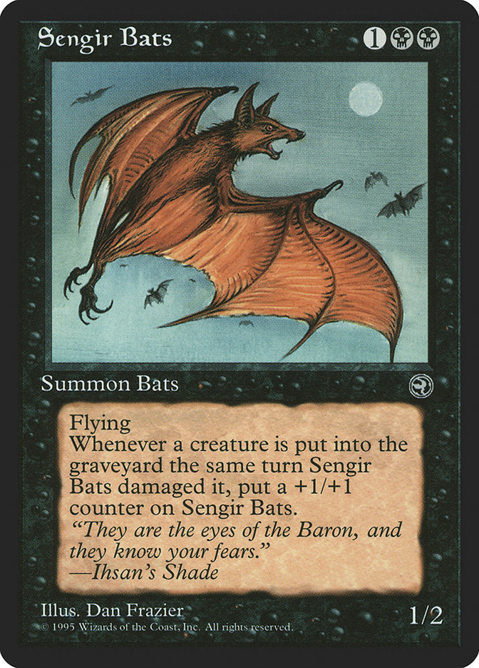 Sengir Bats (Ihsan's Shade Flavor Text) [Homelands] | Good Games North