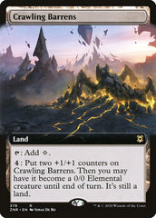 Crawling Barrens (Extended Art) [Zendikar Rising] | Good Games North