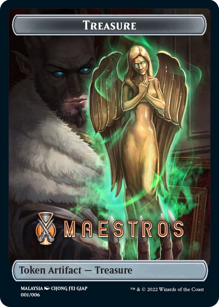 Treasure Token (Maestros) (Southeast Asia Artists) [Streets of New Capenna Tokens] | Good Games North