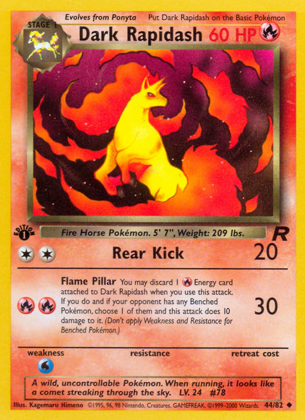 Dark Rapidash (44/82) [Team Rocket 1st Edition] | Good Games North