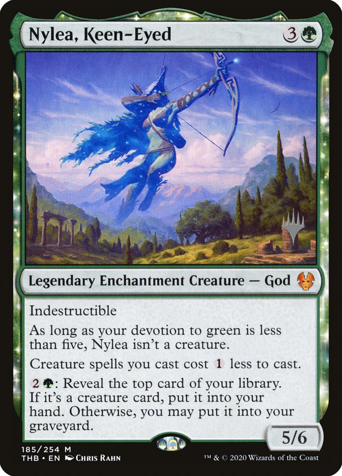 Nylea, Keen-Eyed (Promo Pack) [Theros Beyond Death Promos] | Good Games North