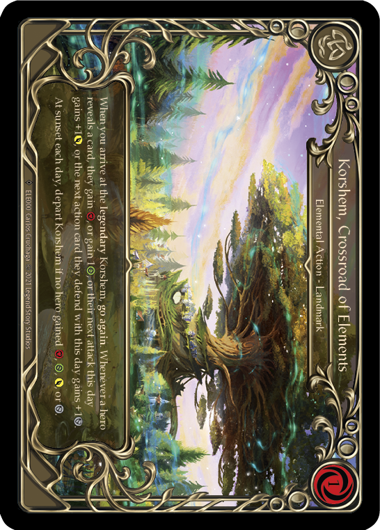 Korshem, Crossroad of Elements [U-ELE000] Unlimited Rainbow Foil | Good Games North