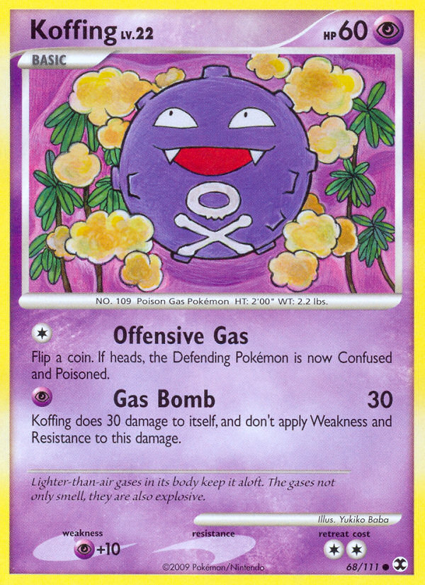 Koffing (68/111) [Platinum: Rising Rivals] | Good Games North