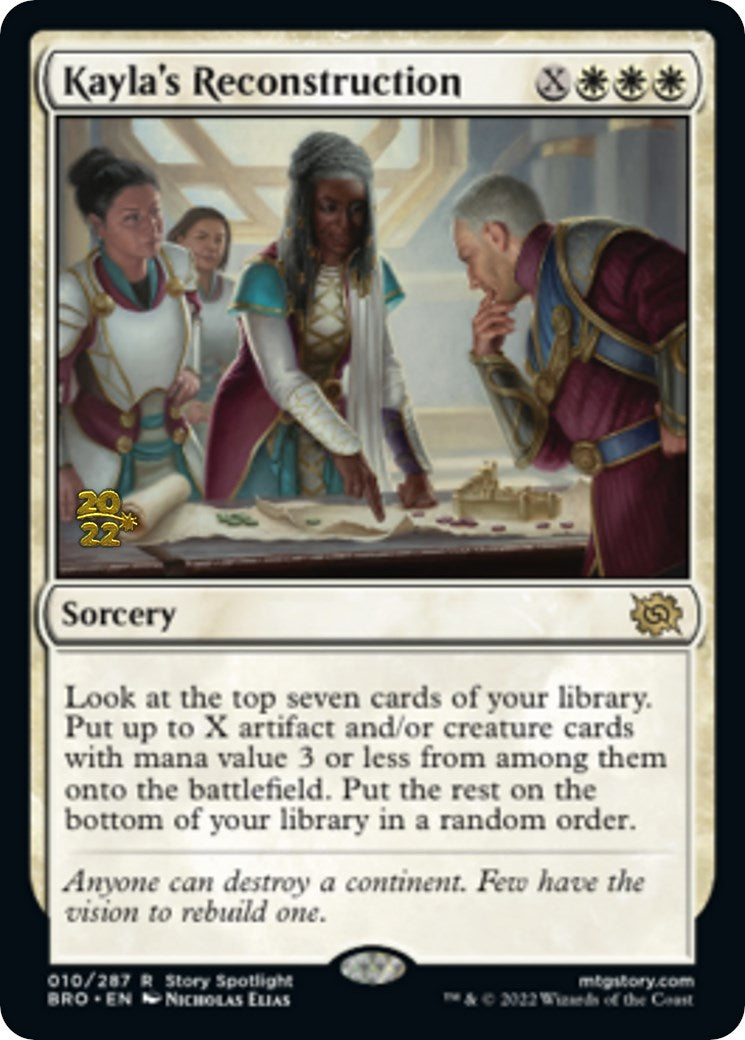 Kayla's Reconstruction [The Brothers' War: Prerelease Promos] | Good Games North