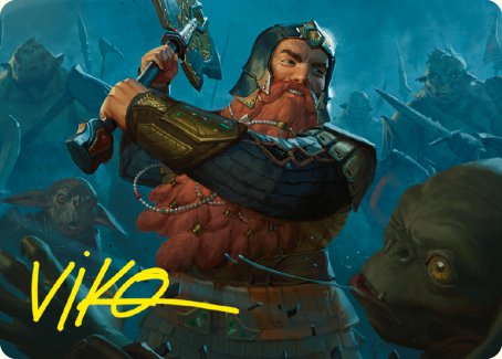 Gimli, Counter of Kills Art Card (10/81) [The Lord of the Rings: Tales of Middle-earth Art Series] | Good Games North