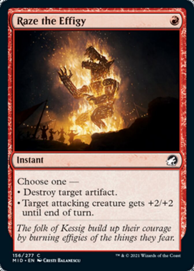 Raze the Effigy [Innistrad: Midnight Hunt] | Good Games North