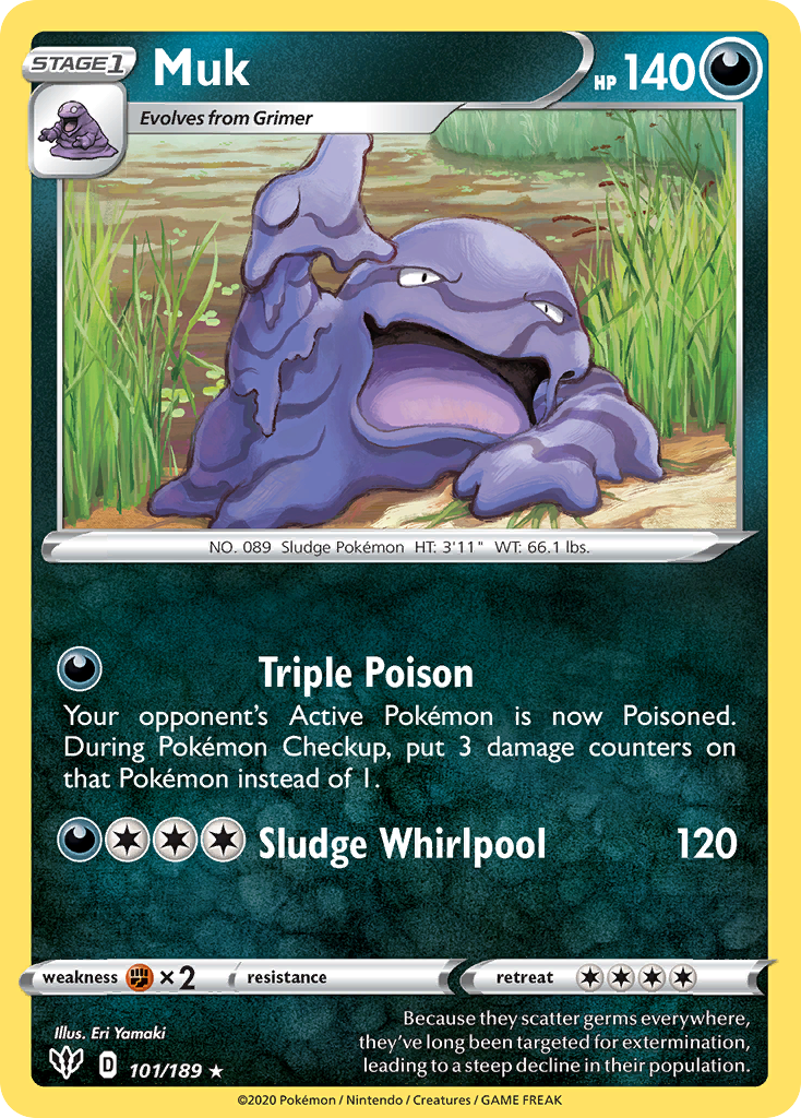 Muk (101/189) [Sword & Shield: Darkness Ablaze] | Good Games North