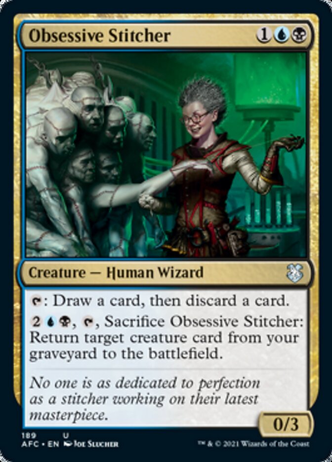 Obsessive Stitcher [Dungeons & Dragons: Adventures in the Forgotten Realms Commander] | Good Games North