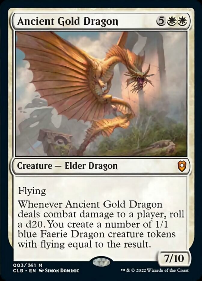 Ancient Gold Dragon [Commander Legends: Battle for Baldur's Gate] | Good Games North