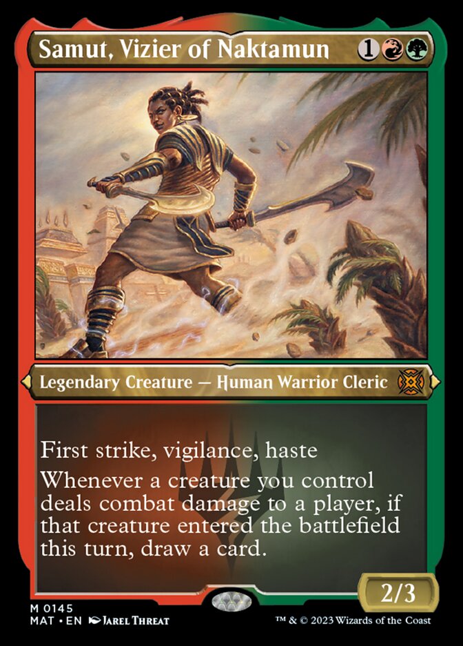 Samut, Vizier of Naktamun (Foil Etched) [March of the Machine: The Aftermath] | Good Games North