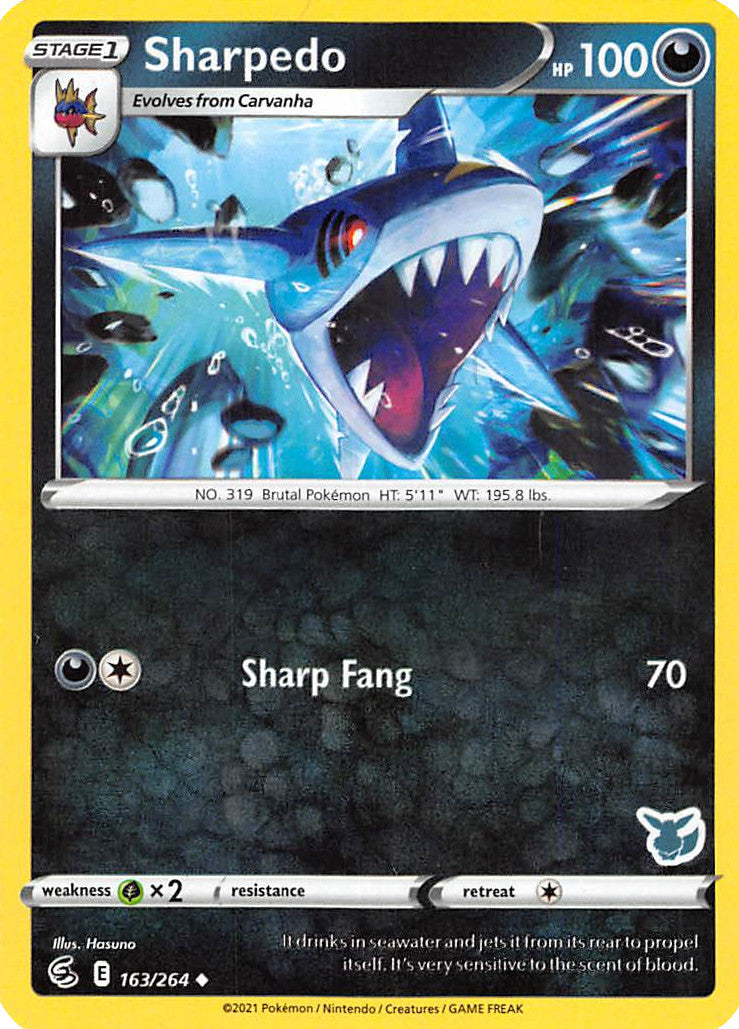 Sharpedo (163/264) (Eevee Deck) [Battle Academy 2022] | Good Games North