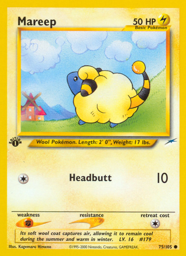 Mareep (75/105) [Neo Destiny 1st Edition] | Good Games North