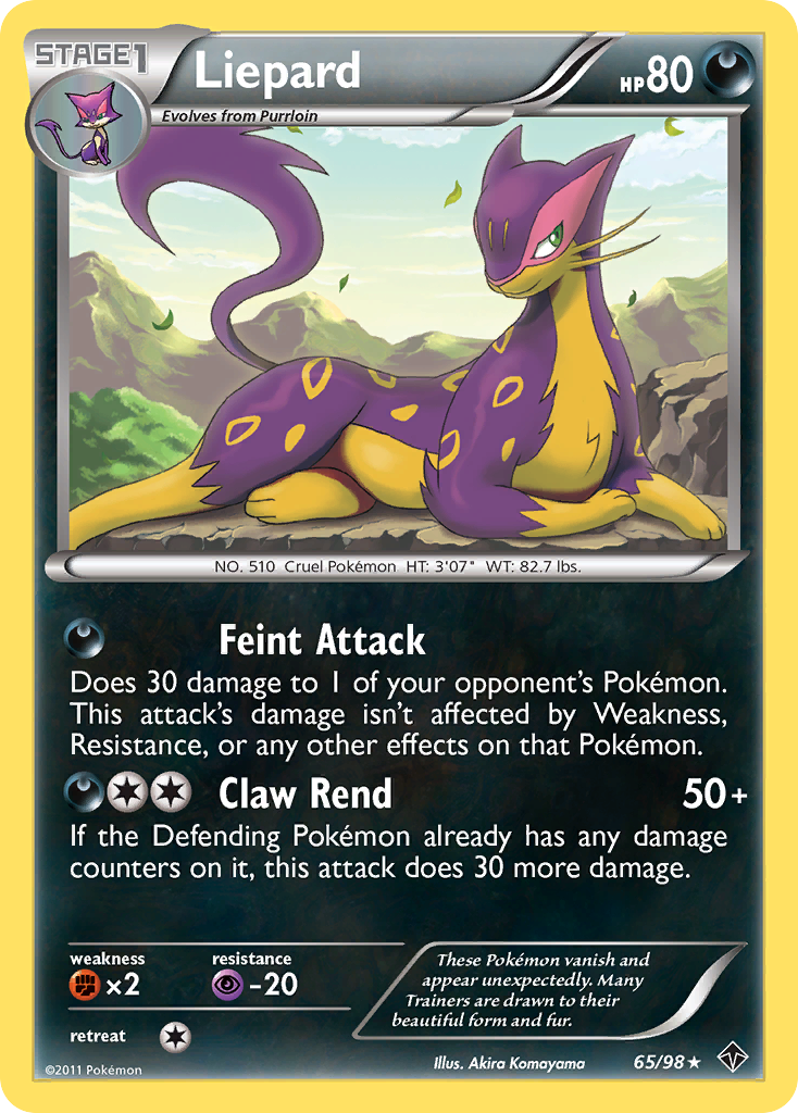 Liepard (65/98) [Black & White: Emerging Powers] | Good Games North