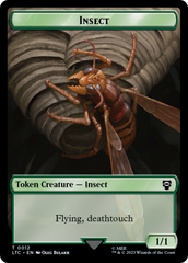 Elf Warrior // Insect Double Sided Token [The Lord of the Rings: Tales of Middle-Earth Commander Tokens] | Good Games North