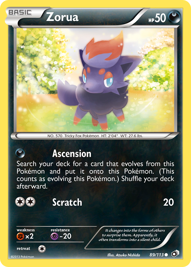 Zorua (89/113) [Black & White: Legendary Treasures] | Good Games North