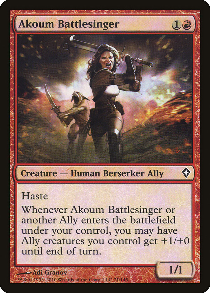 Akoum Battlesinger [Worldwake] | Good Games North
