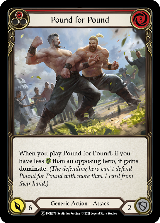 Pound for Pound (Red) [U-MON278] Unlimited Normal | Good Games North
