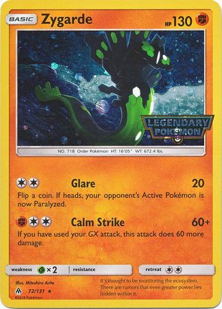 Zygarde (72/131) (Cosmos Holo) [Sun & Moon: Forbidden Light] | Good Games North