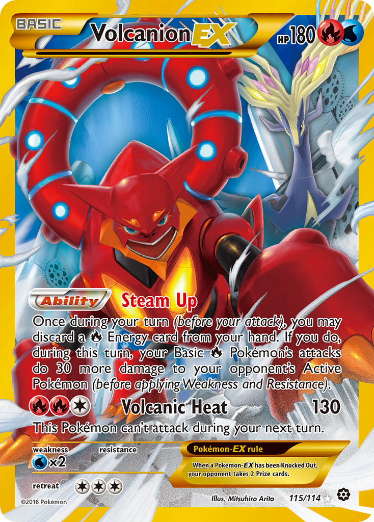 Volcanion EX (115/114) [XY: Steam Siege] | Good Games North