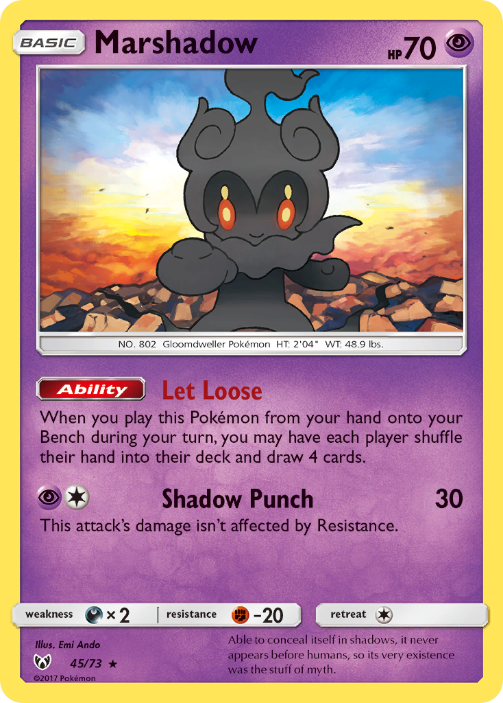 Marshadow (45/73) [Sun & Moon: Shining Legends] | Good Games North
