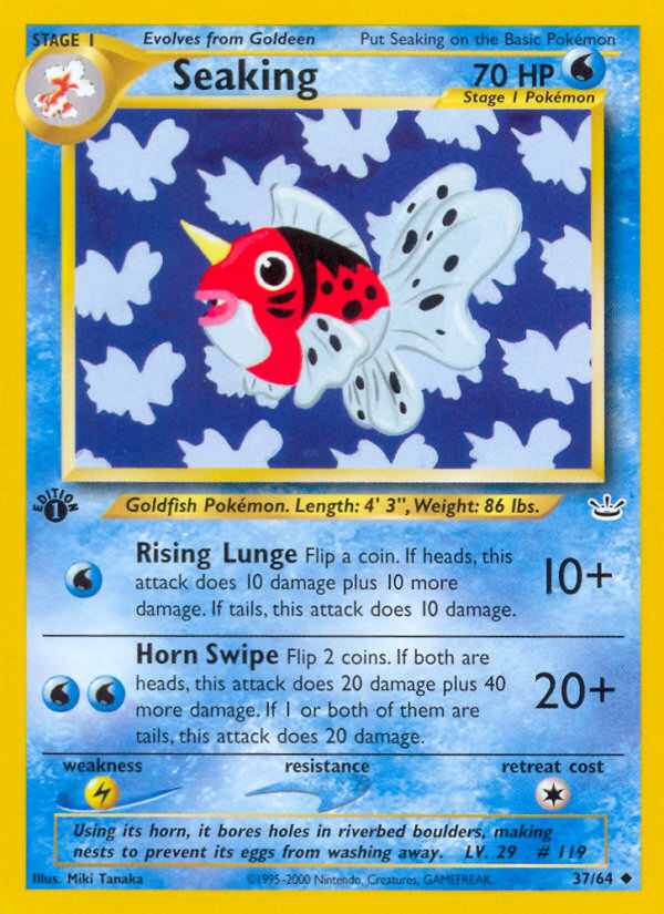 Seaking (37/64) [Neo Revelation 1st Edition] | Good Games North
