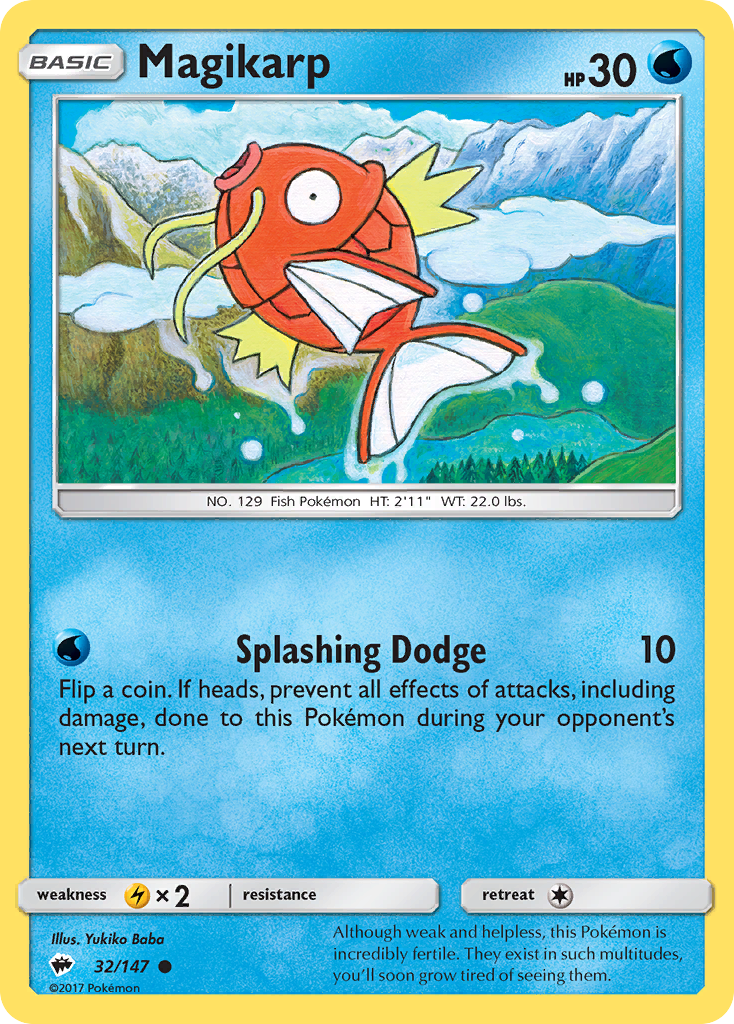 Magikarp (32/147) [Sun & Moon: Burning Shadows] | Good Games North