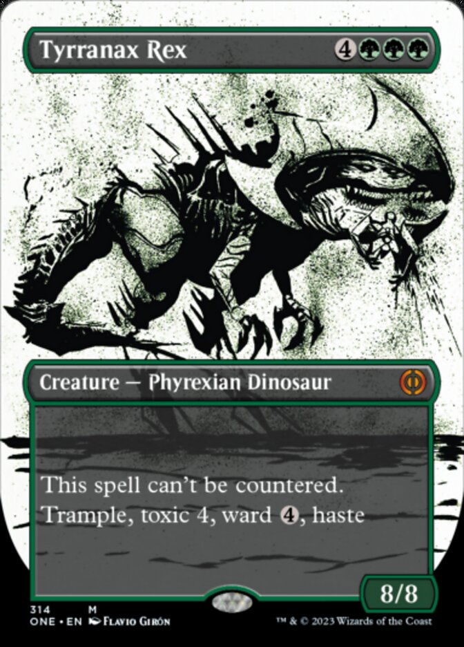 Tyrranax Rex (Borderless Ichor) [Phyrexia: All Will Be One] | Good Games North