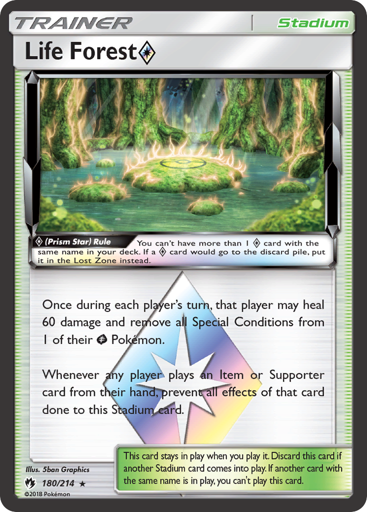 Life Forest (180/214) (Prism Star) [Sun & Moon: Lost Thunder] | Good Games North